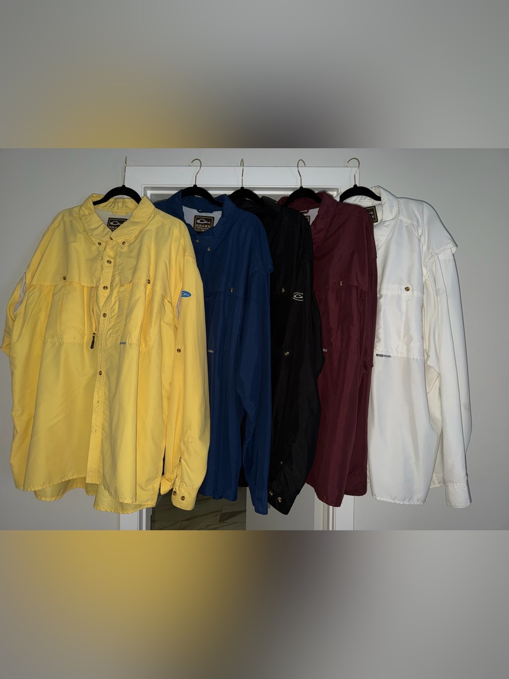 Drake Men’s long sleeve button down shirt:bundle of 5 shirts EUC 3X